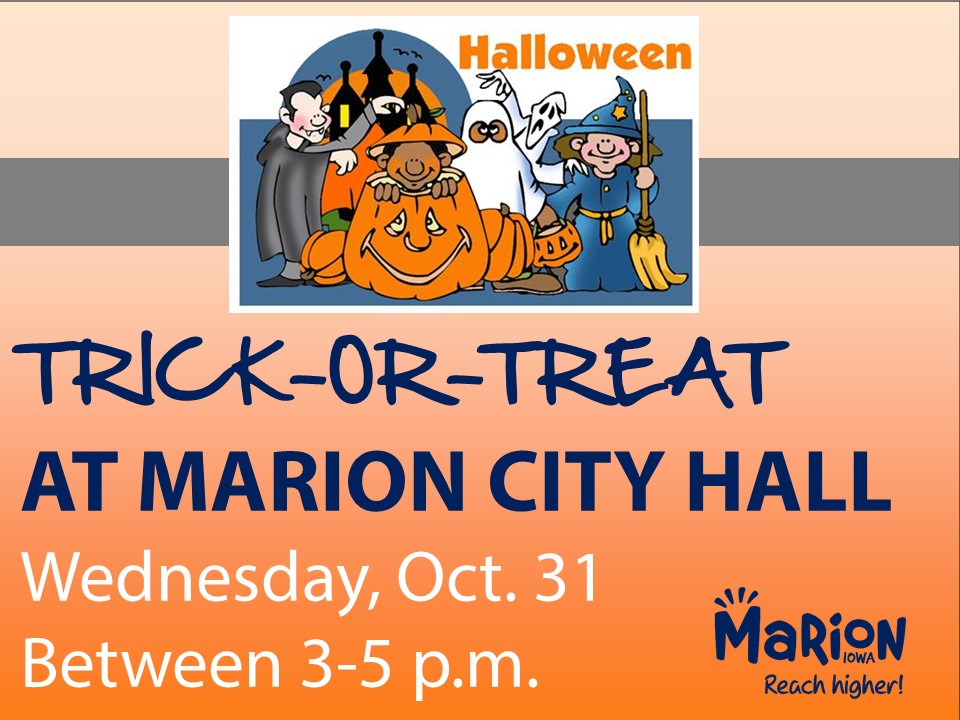 trick or treat at city hall promo