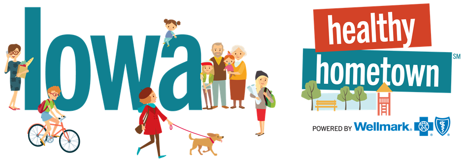 Iowa Healthy Hometown Powered by Wellmark logo