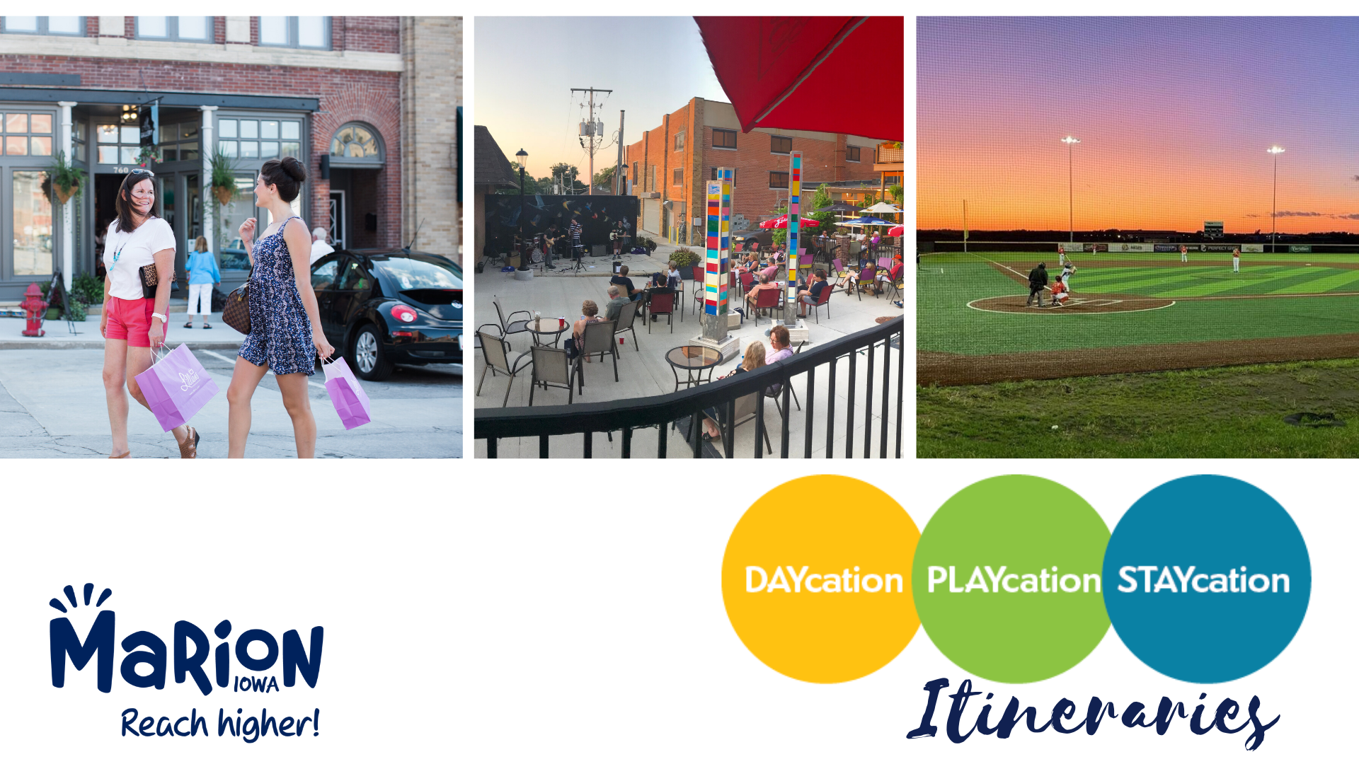 staycation, playcation, daycation itineraries