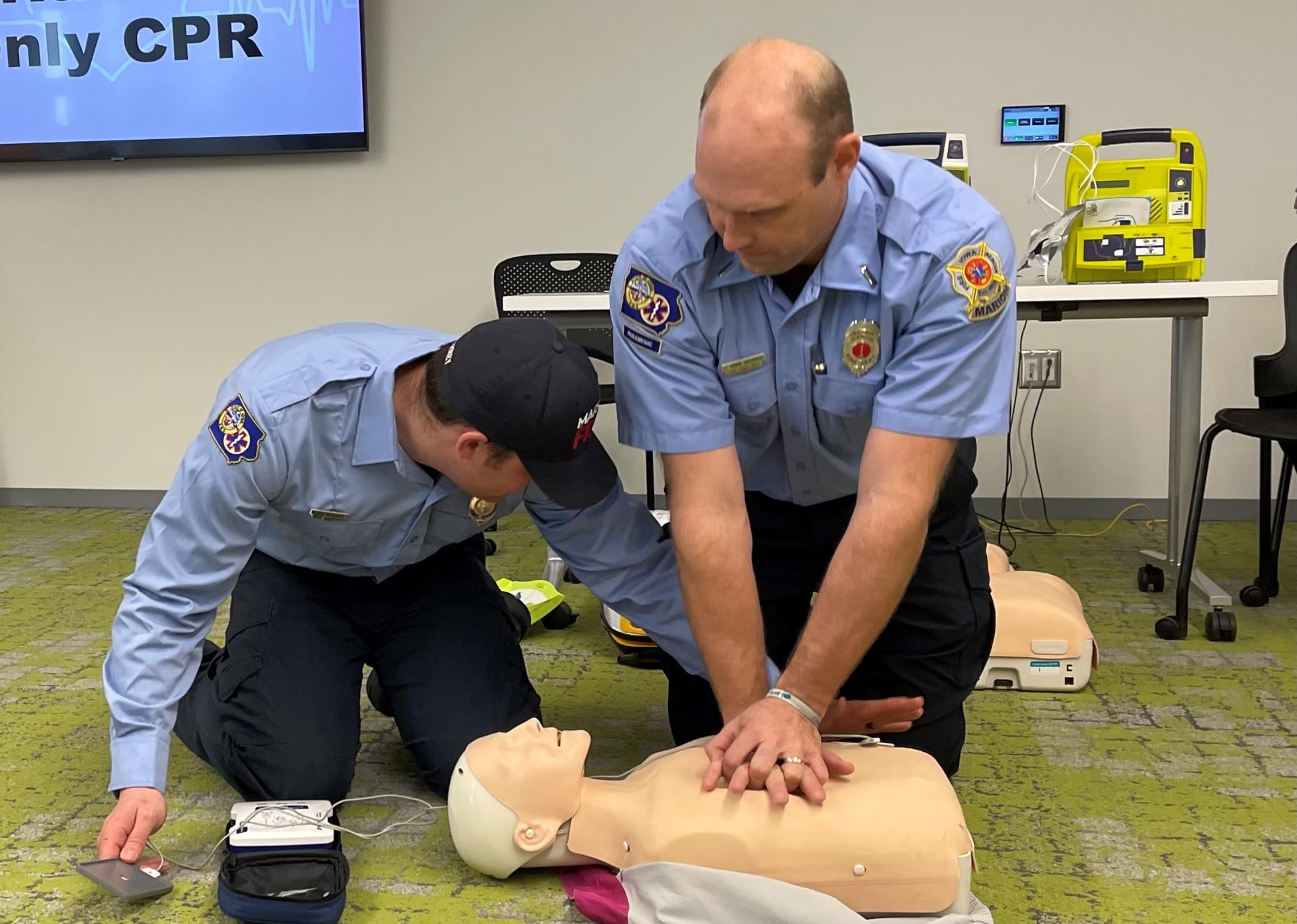 Hands-Only CPR demonstration