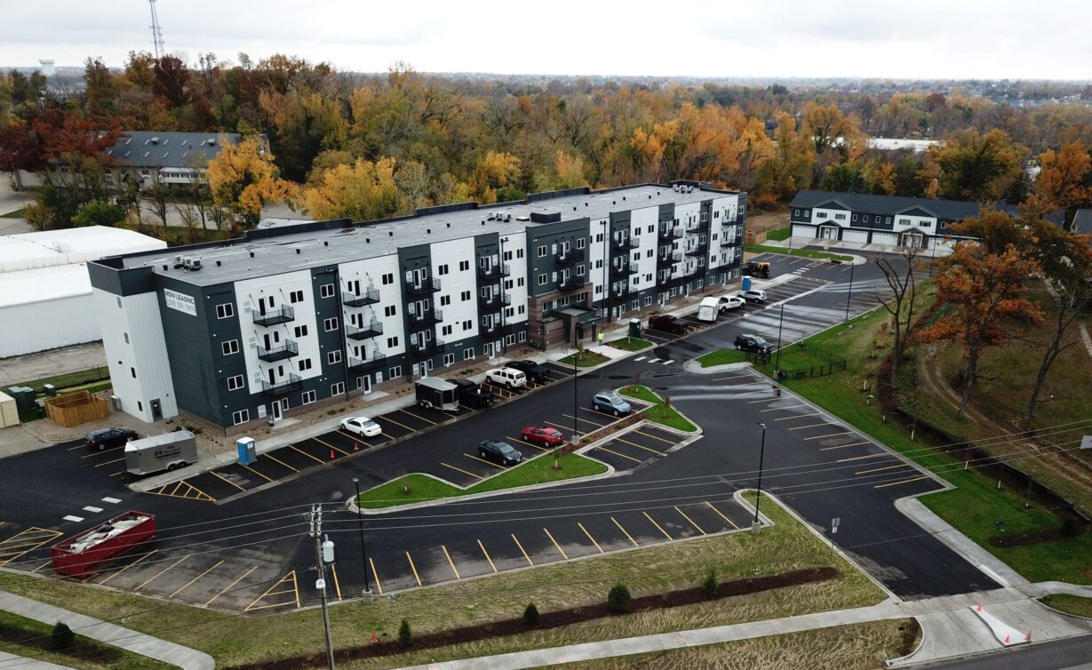 Boulevard Apartments aerial