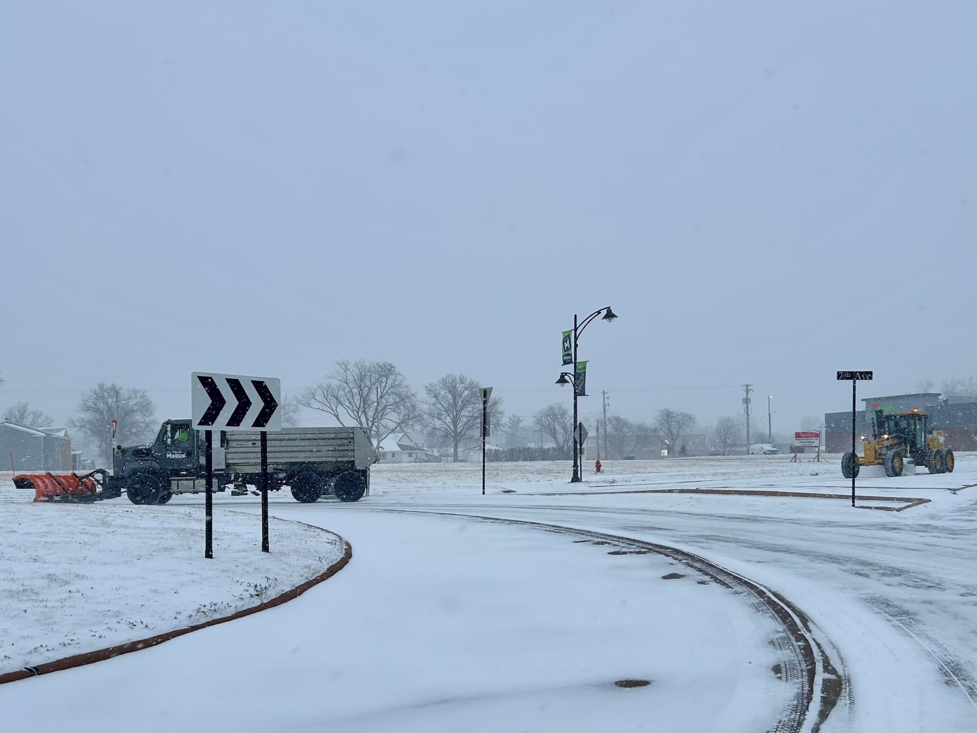 snow removal roundabout